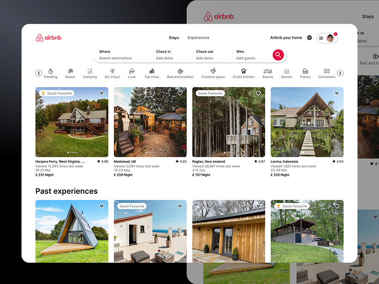 Airbnb website redesign by Stephen Akinrele- CleverCrafts on Dribbble