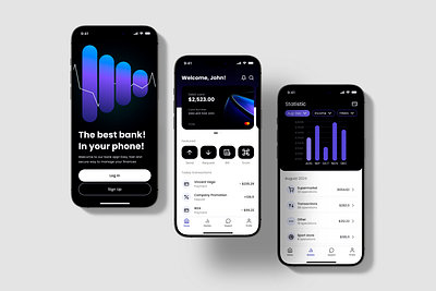 Bank Mobile App UI Design app app deign bank bank app bank design banking app design ebanking finances mobile mobile app mobile bank money management online banking payment transaction ui ux