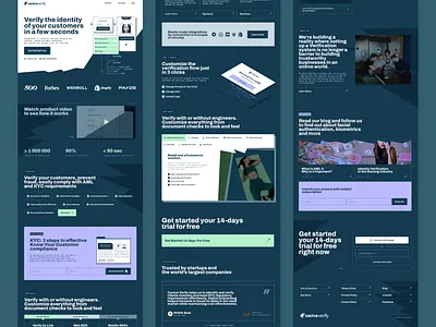 Cactus Verify (common view) landing ui web webdesign webflow