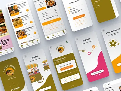 STREET LAARI- Street Food Ordering App branding graphic design ui
