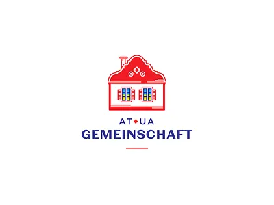 Logo concept for the Ukrainian diaspora in Austria austria branding diaspora house logo migration ukraine war