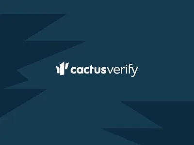 Cactus Verify (logo) branding illustration landing logo ui ux vector web webdesign webflow