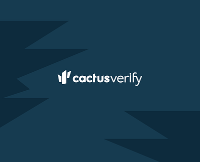 Cactus Verify (logo) branding illustration landing logo ui ux vector web webdesign webflow