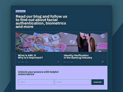 Cactus Verify (Subscription section) design landing ui ux webdesign webflow