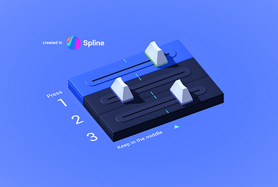 Spline design Game 3d design game spline design ui ux