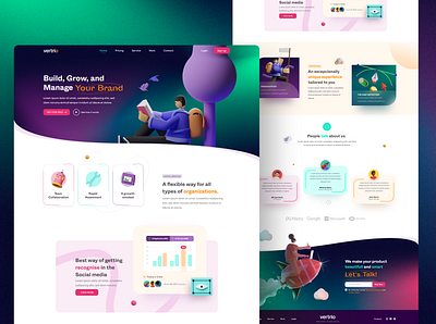 Home Page | Startup Agency Website 3d agency app best dailyui design desktop gradient inspiration marketing mesh mobile startup trend ui ux web website