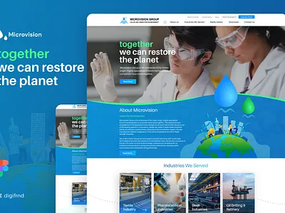 Innovation and Technology Website design Landing page branding design homepage illustration interaction landing logo page ui website