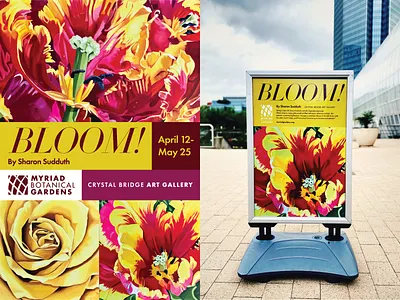 Bloom! Art Show Branding art art gallery art show bloom botanical gardens branding flora floral flowers gallery gardens logo myriad botanical gardens okc oklahoma oklahoma city