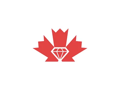 Diamond of Canada canada canadian diamond flag gem jewelry leaf maple red