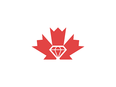 Diamond of Canada canada canadian diamond flag gem jewelry leaf maple red