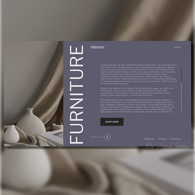Furniture Store Homepage design graphic design typography ui web design