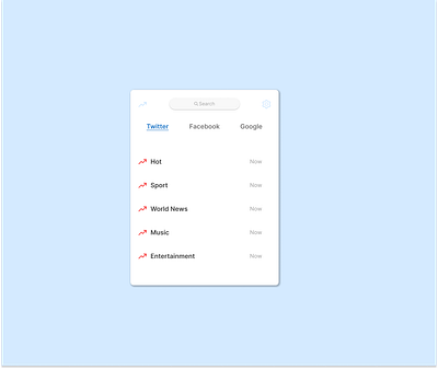 DailyUI #069 Trending dailyui001 ui