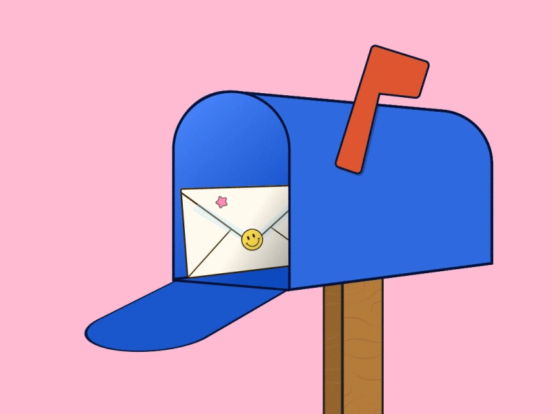 Mr. Postman 📬 animation design figma illustration motion graphics playful design