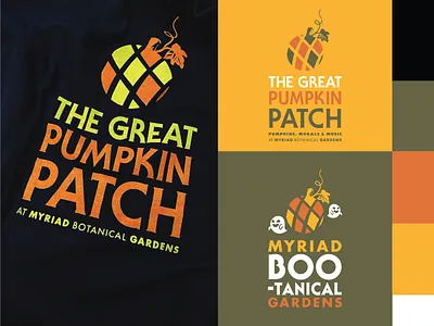 The Great Pumpkin Patch at Myriad Botanical Gardens autumn botanical gardens branding event event branding fall festival halloween logo myriad botanical gardens okc oklahoma oklahoma city pumpkin pumpkin patch