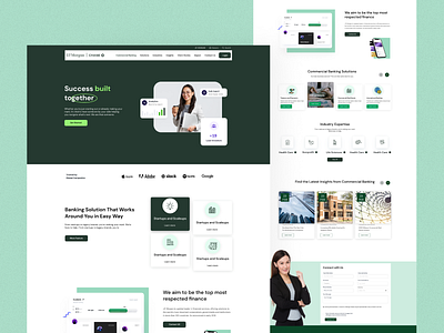 Financial Landing Page bank banking financial financial management landing page money ui ux