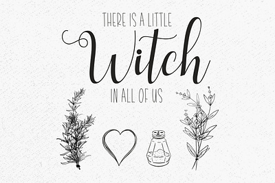 There is a little Witch in all of us graphic design