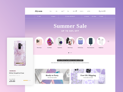Alysum - Gadget Accessories PrestaShop Theme accessories design ecommerce gadget phonecases prestashop retail shop store theme