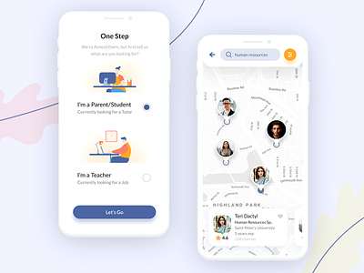 TuitionBazaar UI peek android app behance figma ios ui ux