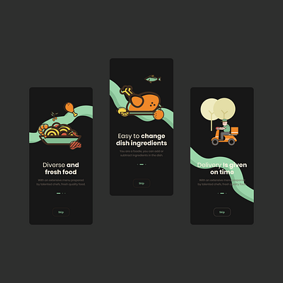 Food app design graphic design ui