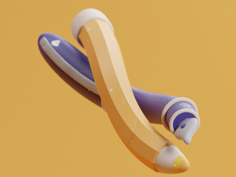 The Dance Of The Pen 3d animation art clay cute game motion graphics pen