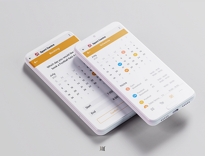 Interface designed for university sports center booking app design graphic design ui ux