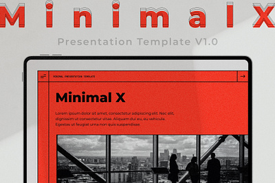Minimal X - Presentation Template aesthetic business company design exploration graphic design illustration logo pitch deck powerpoint presentation slide deck slides templates typography