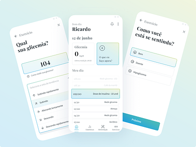 PersonalMe - A diabetes app app app design diabetes ui ui design uiux ux