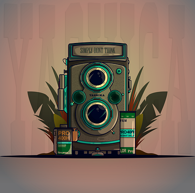 Wildlife Photography adobe illustrator advertising camera character design design digital graphic design illustration photography retro vector vintage yashica