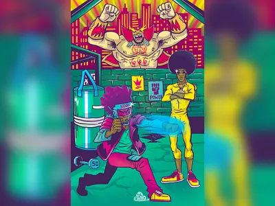 Blood Force Trauma anime comics cover art design illustration poster