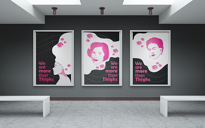 More than Thighs poster Series design graphic design ill illustration vector