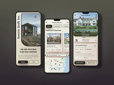 Real Estate Mobile App. agent app app design buying design house housing interface mobile mobile ui phone real estate rent renting ui ui design user interface villa