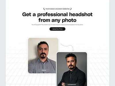 Shots ai Hero Section ai ai generator ai headshots ai photo editing design hero section herosection image enhancement landing page modern ui photography ai saas ui uiuxdesign web design
