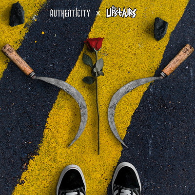 Authenticity x The Upstairs Collaboration Single Cover Artwork album cover artwork band cover design graphic design key visual music photo manipulation single cover