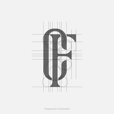 CF logo grid branding cf design fiverr graphic design illustration logo minimal monogram store ui vector