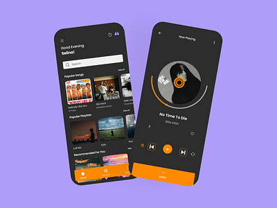 Music player App | UI app design icon ui ux