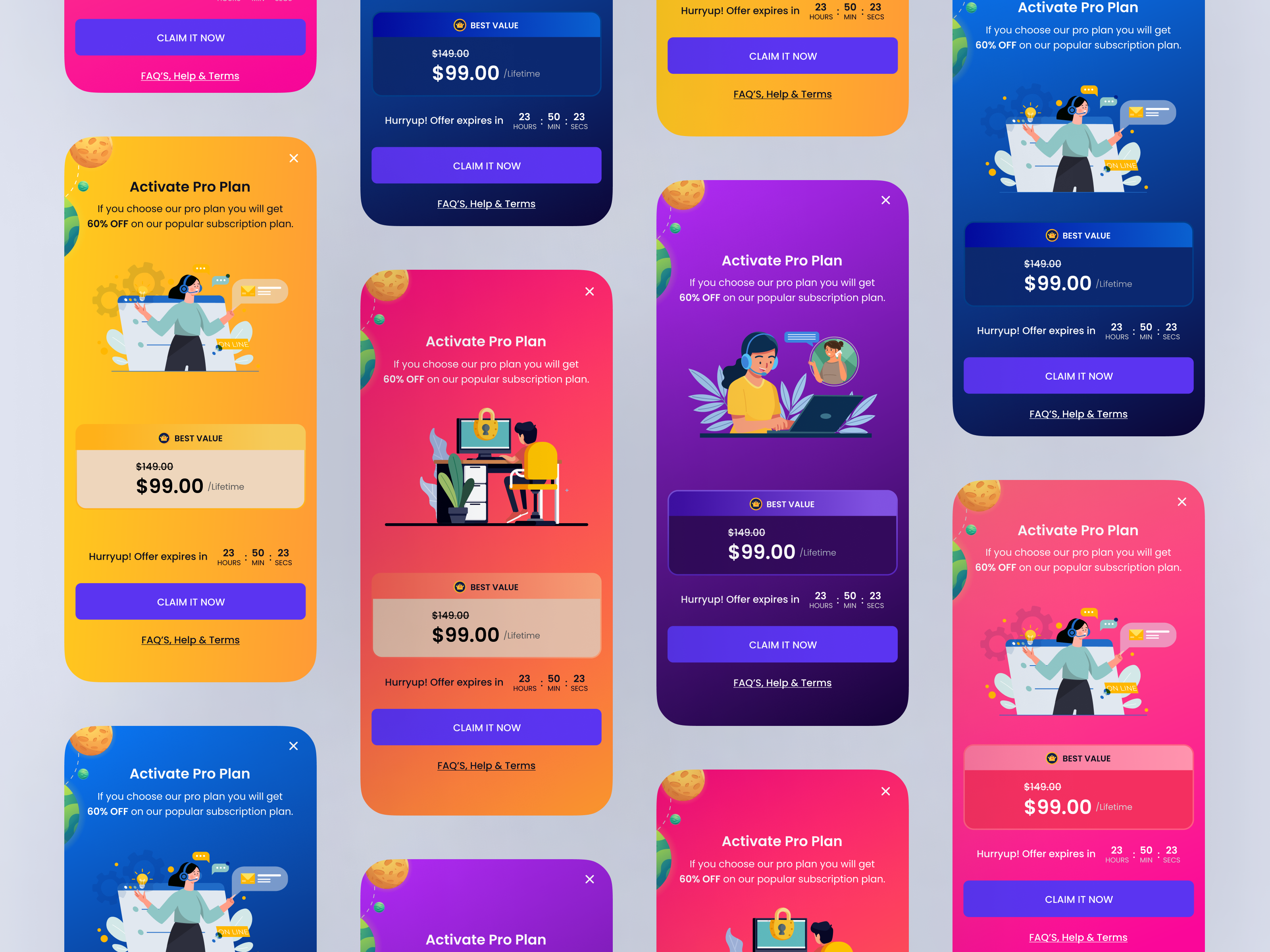 Example of Trendy Mobile App Design