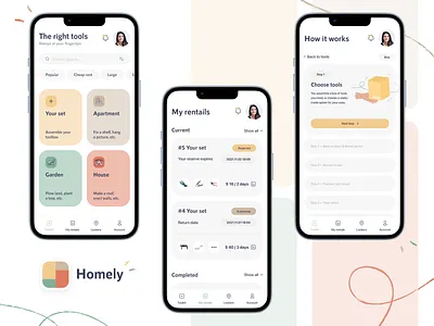 Homely - mobile app app design figma mobile ui ux