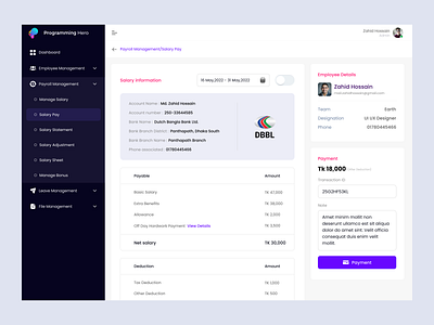 Payment UI admin design ui ui design webdesign