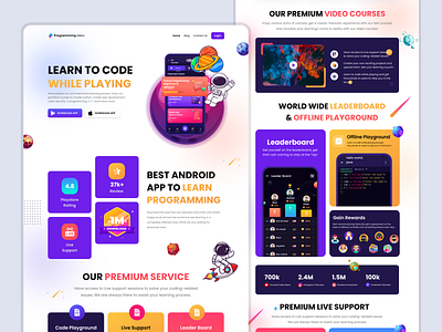 Landing Page app design design landing page ui design