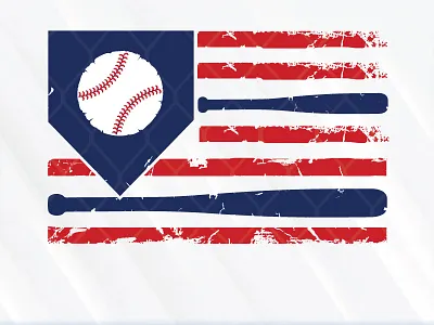 Baseball American Flag 4th of july american flag baseball
