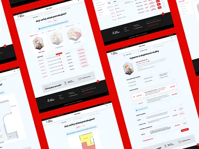 Malé SKLADY design male red reddesign rental sklady space ui ux warehouse web webdesign website