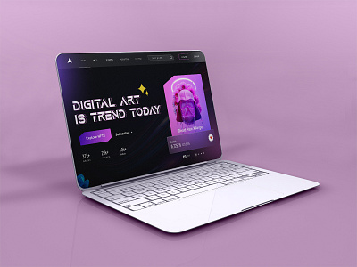 NFT landing page 3d ar vr branding crypto design figmadesign futre design graphic design illu illustration metamask nft nft landing page nft ui nft website ui