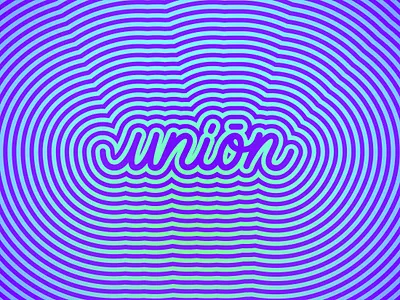 Unión calligraphy design lettering pattern stroke type typography union vector