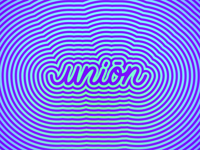 Unión calligraphy design lettering pattern stroke type typography union vector