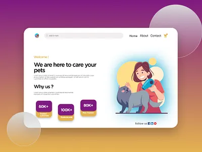 Online Pet Shop design app design ui ux