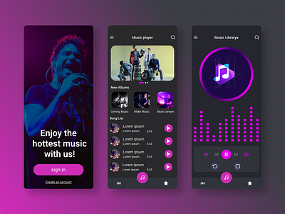 Music Player design figma illustration logo mobile music mobile ui music music player ui uidesign ux