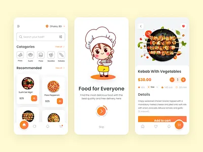 Food Delivery Mobile App app ui delivery design food and drink food app food app ui food application food delivery food delivery app food delivery mobile app food order illustration mobile mobile app restaurant app splash screen ui uiux uiux design user interface