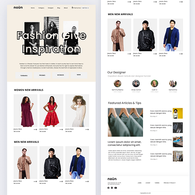 Fashion Website Design fashion ui website