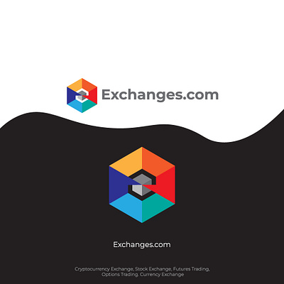 cryptocurrency exchange company blockchain branding crypto graphic design logo