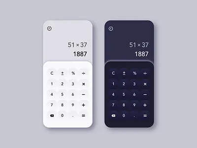 Daily UI #004 Calculator app app design caalculator daily ui dailyui dark mode design mobile mobile app ui ui design